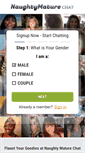 Mobile Screenshot of naughtymaturechat.com